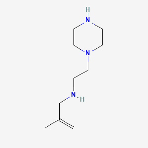 B592431 2-Methyl-N-[2-(piperazin-1-yl)ethyl]prop-2-en-1-amine CAS No. 137554-23-5