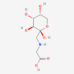 molecular formula C8H15NO7 B592438 Fructosyl Glycine alpha/beta Mixture (Mixture of Diastereomers) CAS No. 60644-20-4