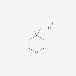 B592468 (4-Fluorotetrahydro-2H-pyran-4-YL)methanol CAS No. 883442-46-4