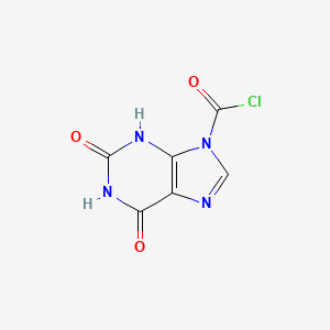2,6-Dioxo-1,2,3,6-tetrahydro-9H-purine-9-carbonyl chloride