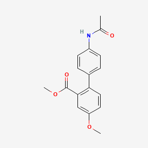 molecular formula C17H17NO4 B5924954 methyl 4'-(acetylamino)-4-methoxybiphenyl-2-carboxylate 