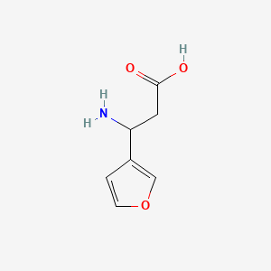 molecular formula C7H9NO3 B592505 3-Amino-3-(furan-3-yl)propanoic acid CAS No. 127024-32-2