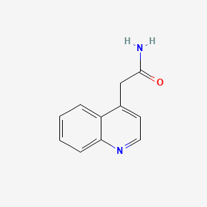 B592513 2-(Quinolin-4-YL)acetamide CAS No. 10147-05-4