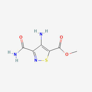 Methyl 4-amino-3-carbamoyl-1,2-thiazole-5-carboxylate