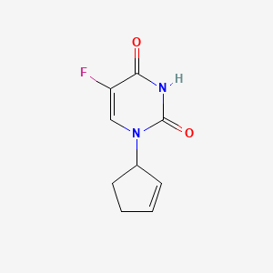 molecular formula C9H9FN2O2 B592520 1-(Cyclopent-2-en-1-yl)-5-fluoropyrimidine-2,4(1H,3H)-dione CAS No. 138191-89-6