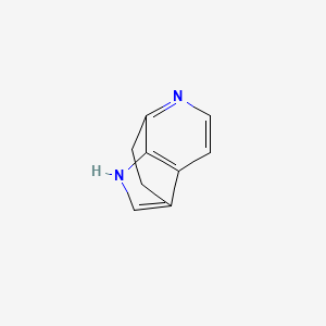molecular formula C9H8N2 B592537 1H-3,7-Ethanopyrrolo[2,3-c]pyridine CAS No. 134210-86-9