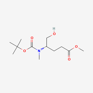 molecular formula C12H23NO5 B592551 (S)-Methyl 4-(boc-(methyl)amino)-5-hydroxypentanoate CAS No. 130205-54-8