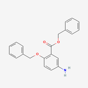 molecular formula C21H19NO3 B592560 Benzyl 5-amino-2-(benzyloxy)benzoate CAS No. 1456632-46-4
