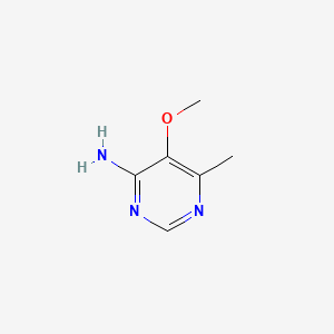 molecular formula C6H9N3O B592561 5-Methoxy-6-methylpyrimidin-4-amine CAS No. 1739-61-3