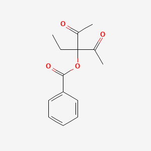 molecular formula C14H16O4 B592568 3-Ethyl-2,4-dioxopentan-3-yl benzoate CAS No. 10225-35-1