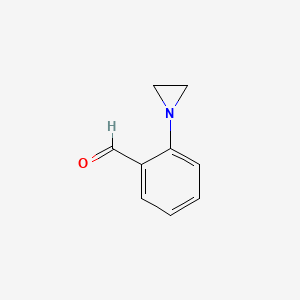 molecular formula C9H9NO B592578 2-(Aziridin-1-yl)benzaldehyde CAS No. 1738-09-6