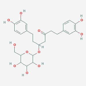 molecular formula C25H32O11 B592579 Hirsutanonol 5-O-glucoside CAS No. 93915-36-7