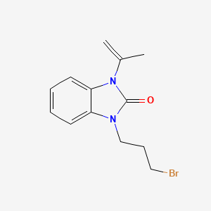 1-(3-Bromopropyl)-1,3-dihydro-3-(1-methylethenyl)-2H-benzimidazol-2-one