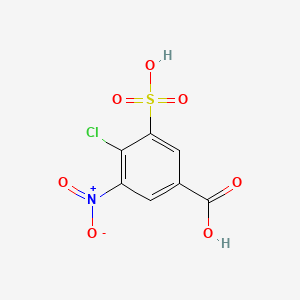 molecular formula C7H4ClNO7S B592599 4-Chloro-3-nitro-5-sulfobenzoic acid CAS No. 130262-91-8