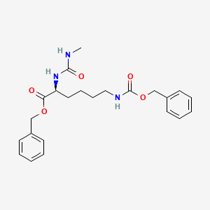 molecular formula C23H29N3O5 B592608 benzyl (2S)-2-(methylcarbamoylamino)-6-(phenylmethoxycarbonylamino)hexanoate CAS No. 139953-44-9