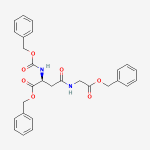 molecular formula C28H28N2O7 B592612 N2-Carboxy-N-(carboxymethyl)asparagine Tribenzyl Ester CAS No. 68802-36-8