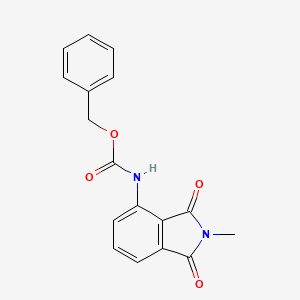 molecular formula C17H14N2O4 B592621 Benzyl (2-methyl-1,3-dioxoisoindolin-4-yl)carbamate CAS No. 1787992-87-3