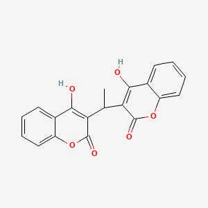 molecular formula C20H14O6 B592633 Ethylidene dicoumarol CAS No. 1821-16-5