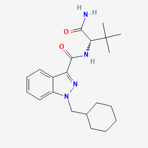 molecular formula C21H30N4O2 B592636 N-(1-Amino-3,3-dimethyl-1-oxobutan-2-yl)-1-(cyclohexylmethyl)-1H-indole-3-carboxamide CAS No. 1185887-13-1