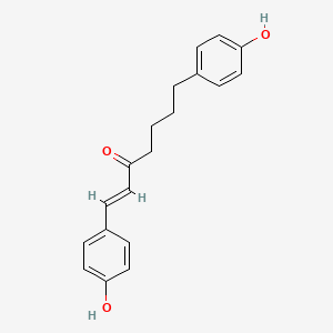 molecular formula C19H20O3 B592639 1,7-Bis(4-hydroxyphenyl)hept-1-en-3-one CAS No. 1083200-79-6