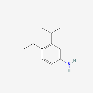 molecular formula C11H17N B592648 4-Ethyl-3-isopropylaniline CAS No. 1899-06-5