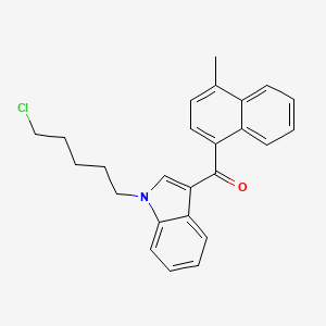 molecular formula C25H24ClNO B592654 JWH-122 N-(5-氯戊基)类似物 CAS No. 1445578-25-5