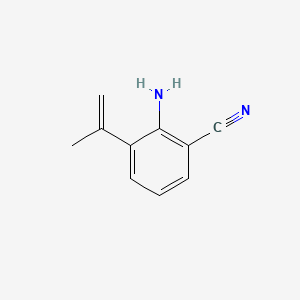 molecular formula C10H10N2 B592655 2-Amino-3-isopropenylbenzonitrile CAS No. 126403-78-9