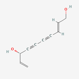 molecular formula C10H10O2 B592656 (S,E)-Deca-2,9-diene-4,6-diyne-1,8-diol CAS No. 931114-98-6