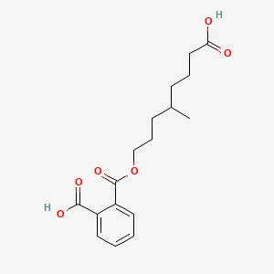 molecular formula C17H22O6 B592658 2-(7-Carboxy-4-methylheptoxy)carbonylbenzoic acid CAS No. 936022-02-5