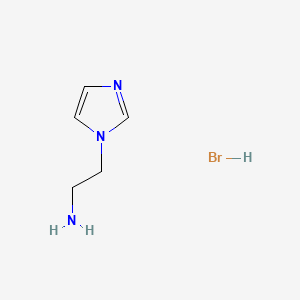 molecular formula C5H10BrN3 B592659 2-(1H-Imidazol-1-yl)ethanamine hydrobromide CAS No. 135066-25-0