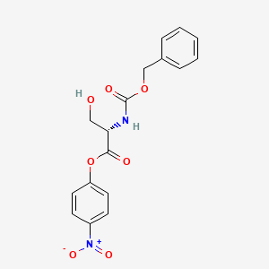 molecular formula C17H16N2O7 B592663 4-nitrophenyl N-[(benzyloxy)carbonyl]-L-serinate CAS No. 1676-91-1