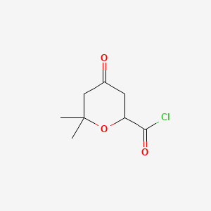 6,6-Dimethyl-4-oxooxane-2-carbonyl chloride