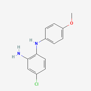 molecular formula C13H13ClN2O B592679 4-Chloro-N~1~-(4-methoxyphenyl)benzene-1,2-diamine CAS No. 1750-94-3