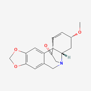 molecular formula C17H17NO4 B592681 Oxocrinamine CAS No. 1797-92-8