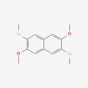 molecular formula C14H16O2Te2 B592683 2,6-二甲氧基-3,7-双(甲基碲)-萘 CAS No. 136559-38-1
