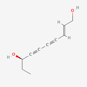 molecular formula C10H12O2 B592684 (R,E)-Deca-2-ene-4,6-diyne-1,8-diol CAS No. 931116-24-4