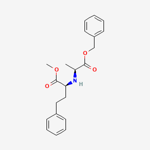 Methyl (2S)-2-[[(2S)-1-oxo-1-phenylmethoxypropan-2-yl]amino]-4-phenylbutanoate