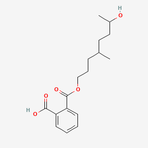 molecular formula C17H24O5 B592695 2-(7-Hydroxy-4-methyloctoxy)carbonylbenzoic acid CAS No. 936021-98-6
