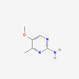 molecular formula C6H9N3O B592698 5-Methoxy-4-methylpyrimidin-2-amine CAS No. 1749-71-9