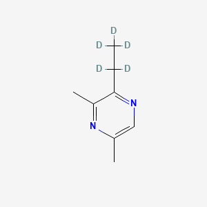 molecular formula C8H12N2 B592708 3,5-Dimethyl-2-ethyl-d5-pyrazine CAS No. 1082581-96-1