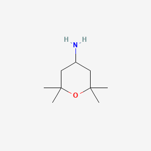 molecular formula C9H19NO B592709 2,2,6,6-四甲基四氢-2H-吡喃-4-胺 CAS No. 1301178-43-7