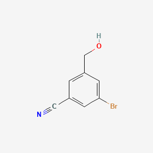 molecular formula C8H6BrNO B592711 3-溴-5-(羟甲基)苯甲腈 CAS No. 1205515-06-5