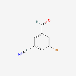 molecular formula C8H4BrNO B592712 3-溴-5-甲醛基苯甲腈 CAS No. 644982-55-8