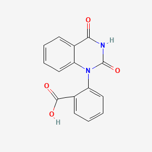 molecular formula C15H10N2O4 B592713 2-(2,4-二氧代-3,4-二氢喹唑啉-1(2H)-基)苯甲酸 CAS No. 537693-30-4