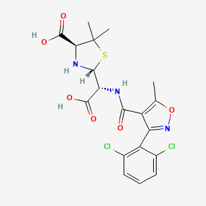 molecular formula C19H19Cl2N3O6S B592714 Dicloxacilloic Acid CAS No. 42947-69-3