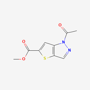 B592715 Methyl 1-acetyl-1H-thieno[3,2-c]pyrazole-5-carboxylate CAS No. 9041-37-6