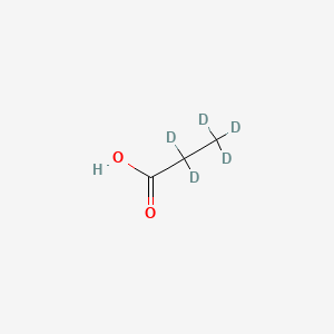 molecular formula C3H6O2 B592728 Propionic-d5 acid CAS No. 60153-92-6