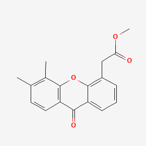 molecular formula C18H16O4 B592737 Methyl 2-(5,6-dimethyl-9-oxoxanthen-4-yl)acetate CAS No. 1035912-44-7