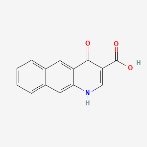 molecular formula C14H9NO3 B592755 4-Hydroxybenzo[g]quinoline-3-carboxylic acid CAS No. 131776-36-8