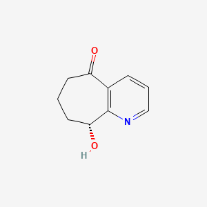 molecular formula C10H11NO2 B592776 (R)-9-hydroxy-6,7,8,9-tetrahydro-5H-cyclohepta[b]pyridin-5-one CAS No. 1190363-44-0